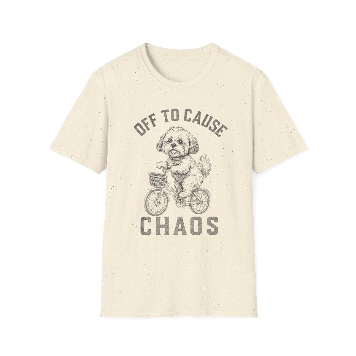 Bicycle Shih Tzu Tee - Natural