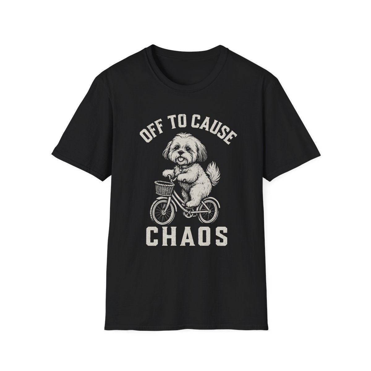 Bicycle Shih Tzu Tee - Black