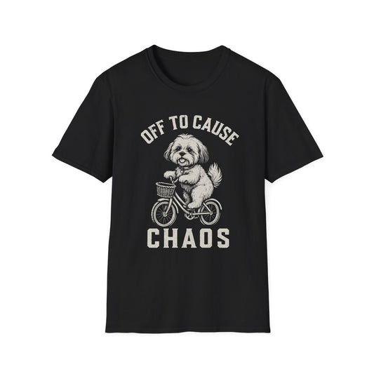 Bicycle Shih Tzu Tee - Black
