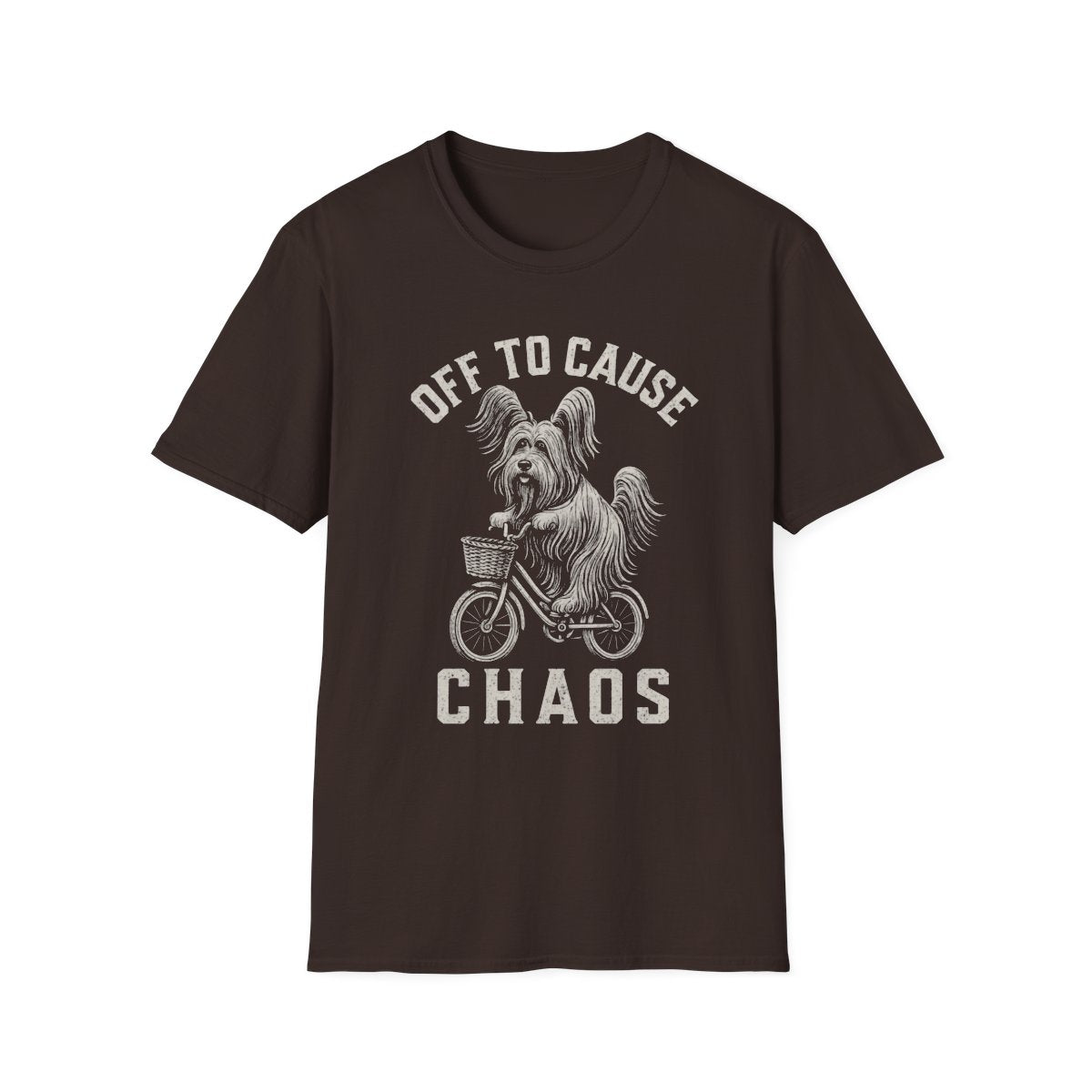 Bicycle Skye Terrier Tee - Dark Chocolate
