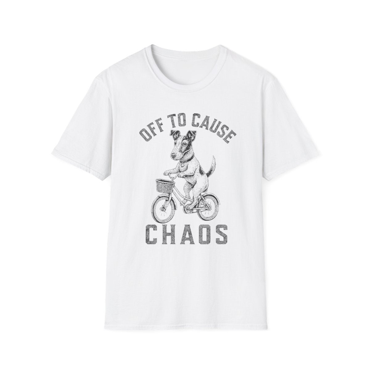 Bicycle Smooth Fox Terrier Tee - White