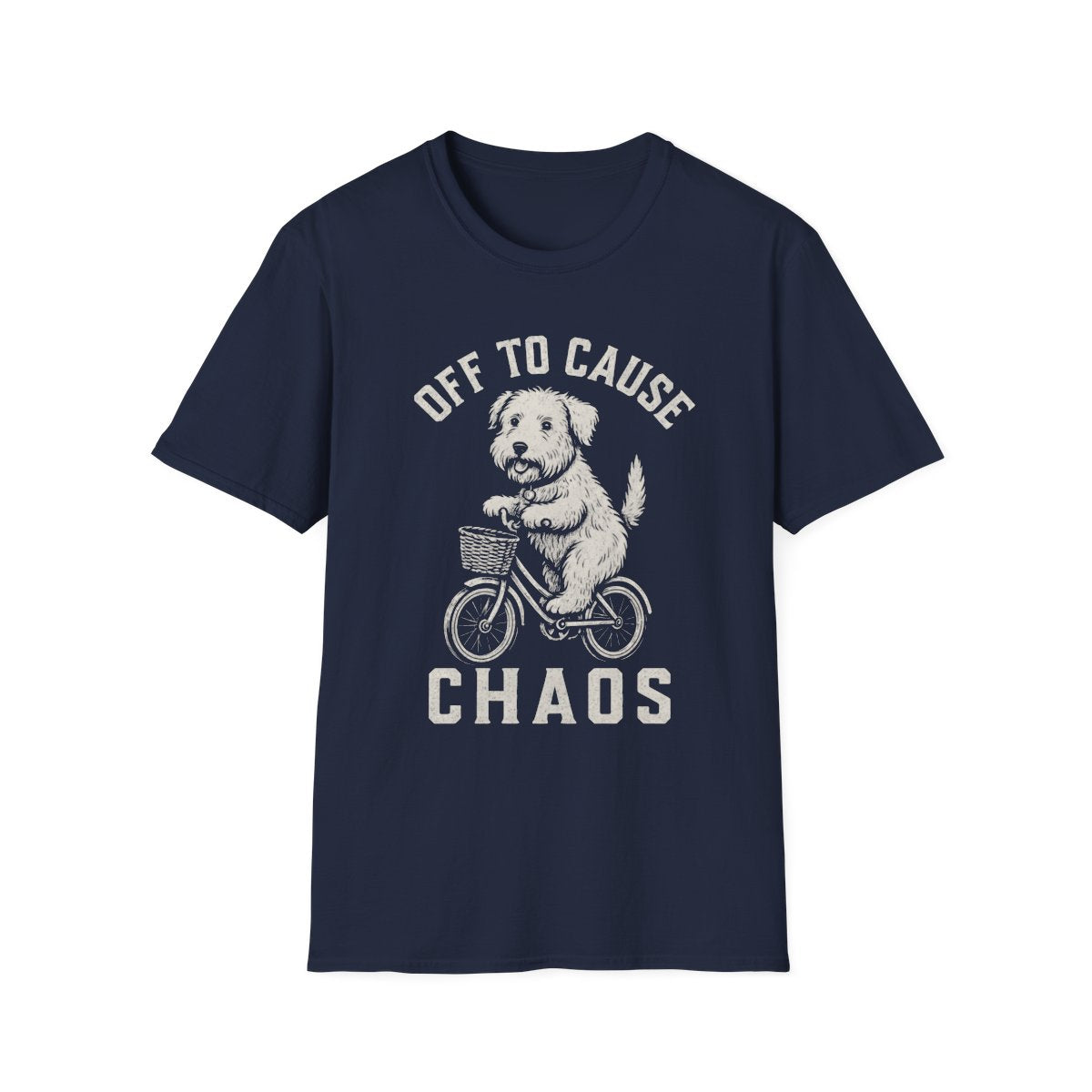 Bicycle Soft Coated Wheaten Terrier Tee - Navy
