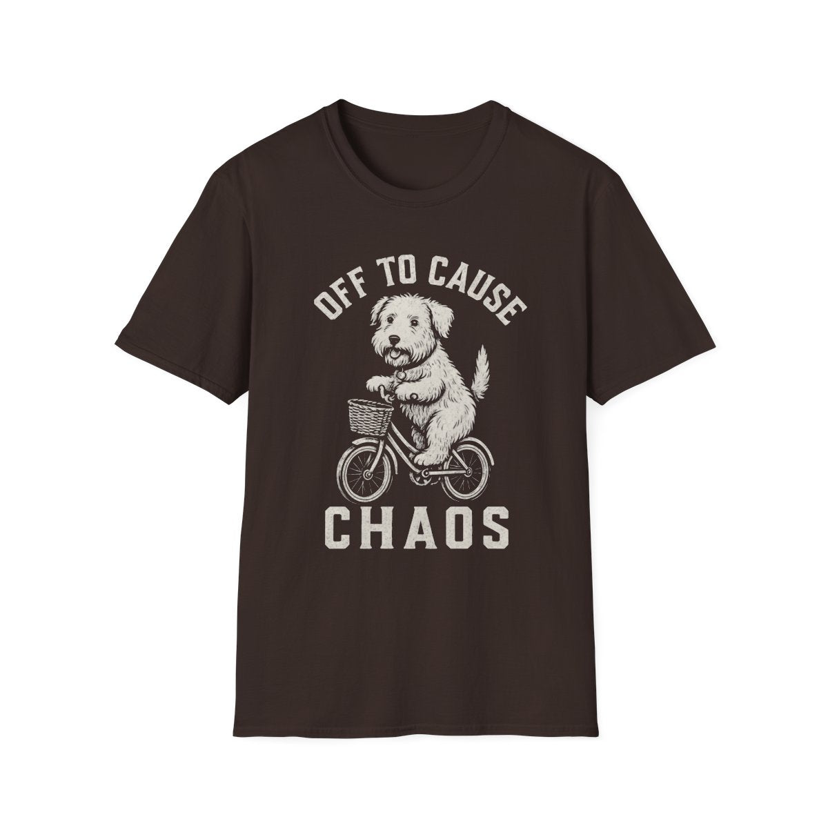 Bicycle Soft Coated Wheaten Terrier Tee - Dark Chocolate