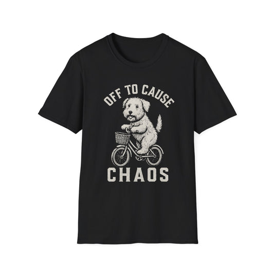 Bicycle Soft Coated Wheaten Terrier Tee - Black