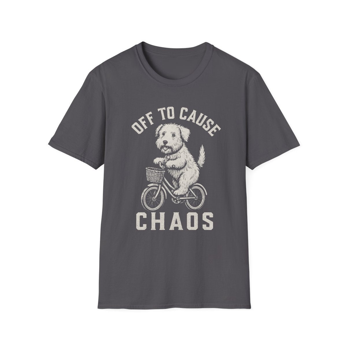 Bicycle Soft Coated Wheaten Terrier Tee - Charcoal