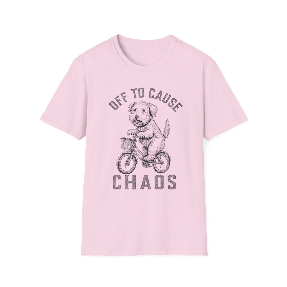 Bicycle Soft Coated Wheaten Terrier Tee - Light Pink