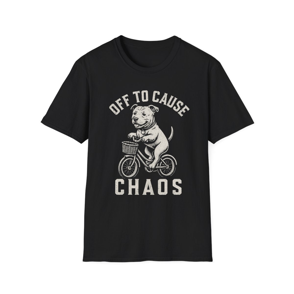 Bicycle Staffordshire Bull Terrier Tee - Black