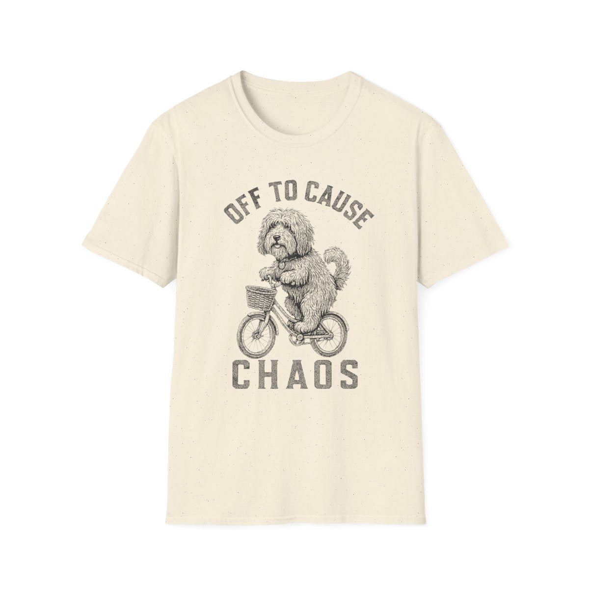 Bicycle Tibetan Terrier Tee - Natural