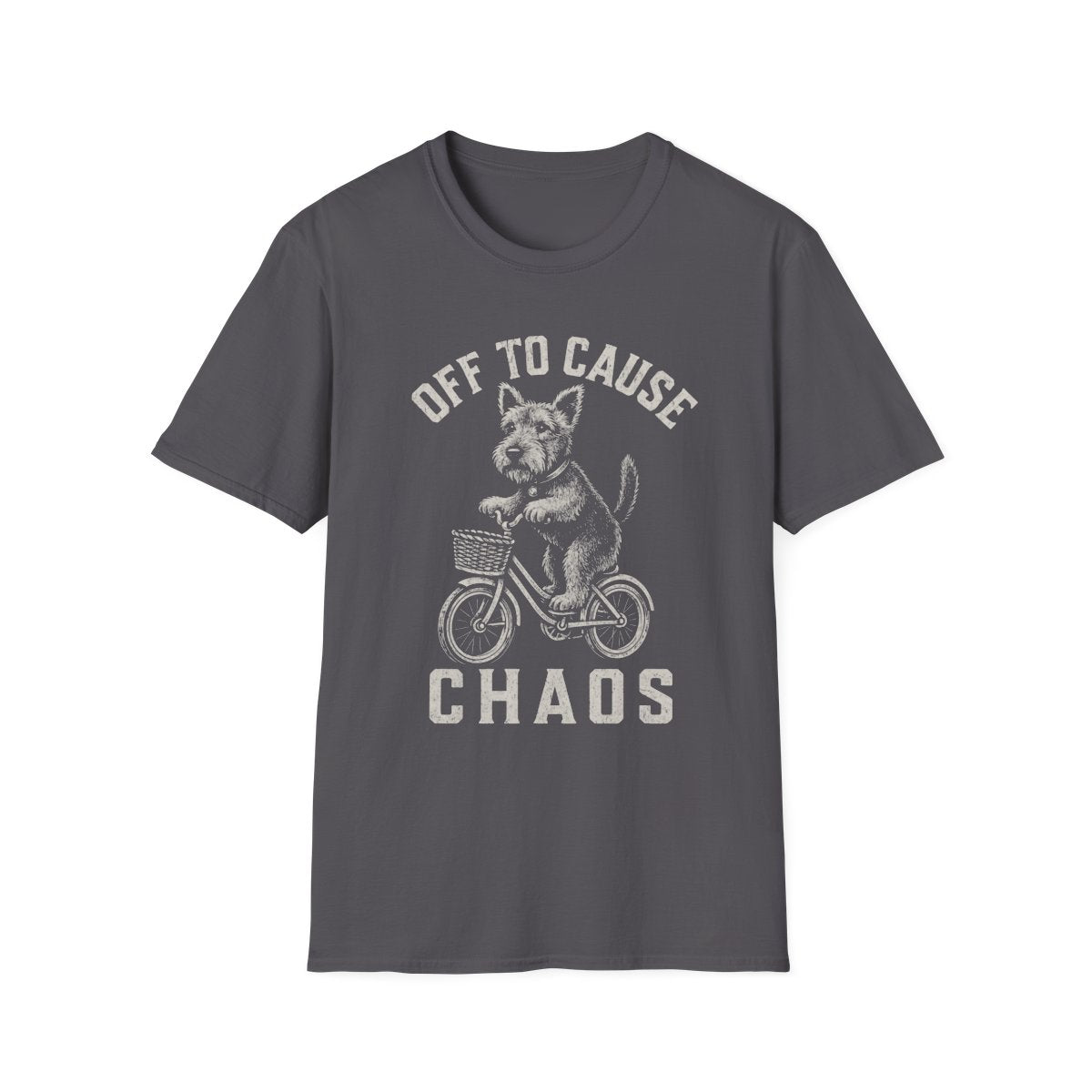 Bicycle Welsh Terrier Tee - Charcoal