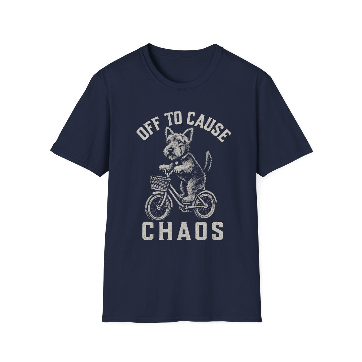 Bicycle Welsh Terrier Tee - Navy