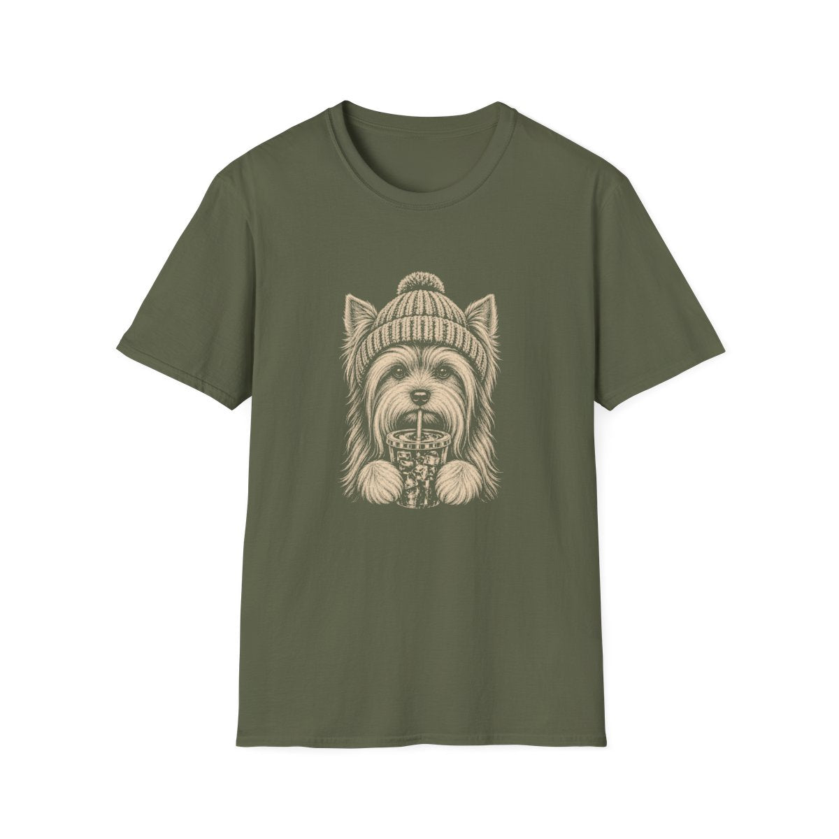 Biewer Terrier Cold Brew Tee - Military Green
