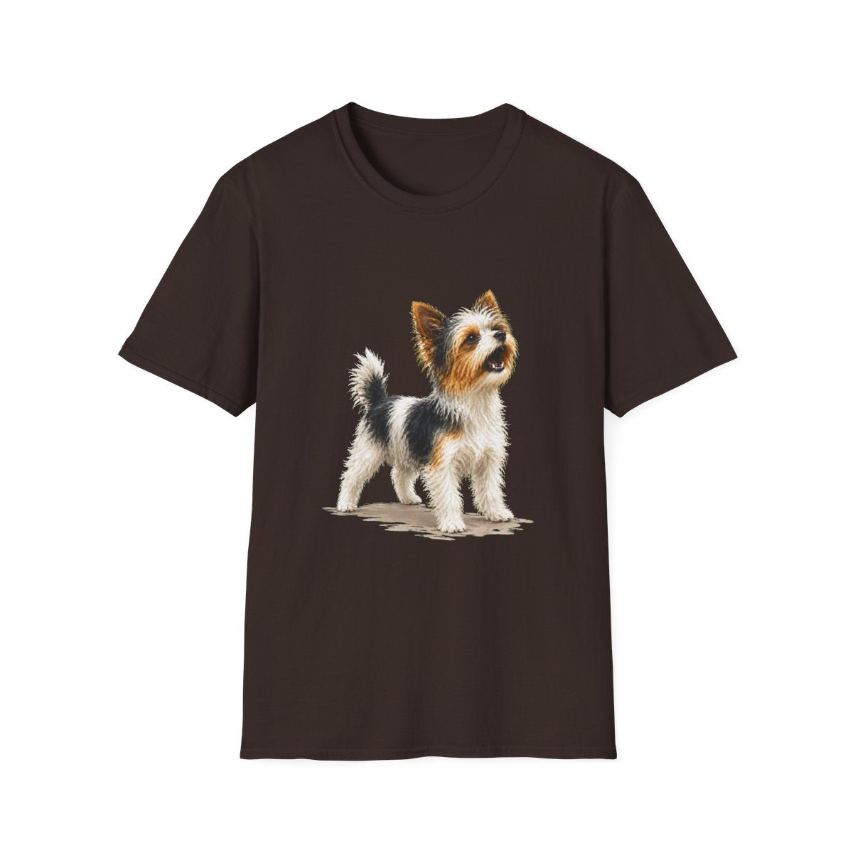 Biewer Terrier Head Of Security Tee - Dark Chocolate