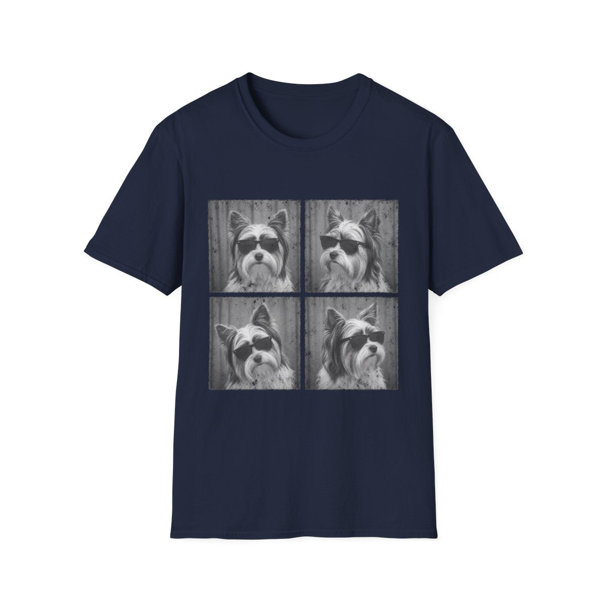 Biewer Terrier Photo Booth Tee - Navy
