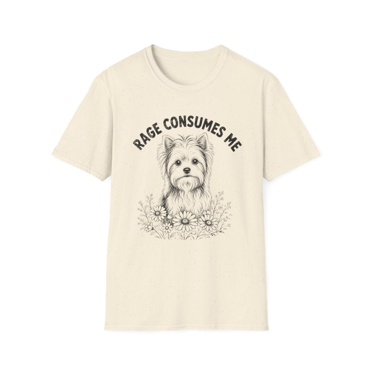 Biewer Terrier Rage Consumes Me Tee - Natural