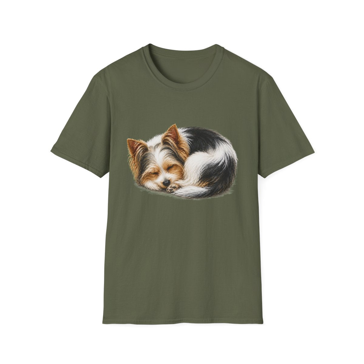 Biewer Terrier Rest At Last Tee - Military Green