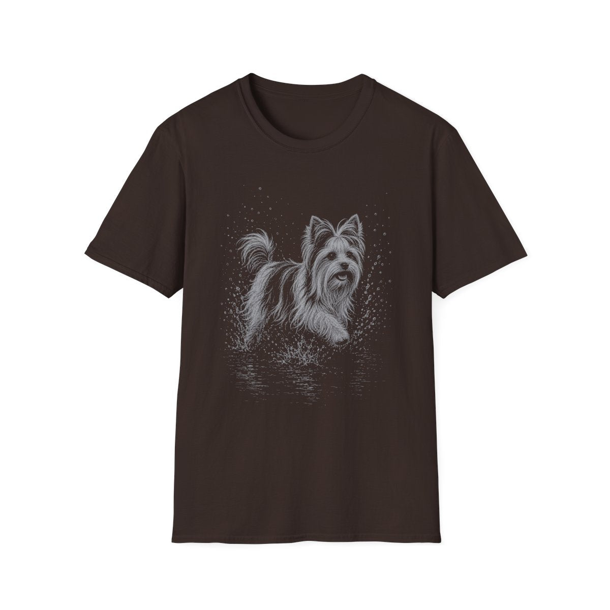 Biewer Terrier Water Run Tee - Dark Chocolate
