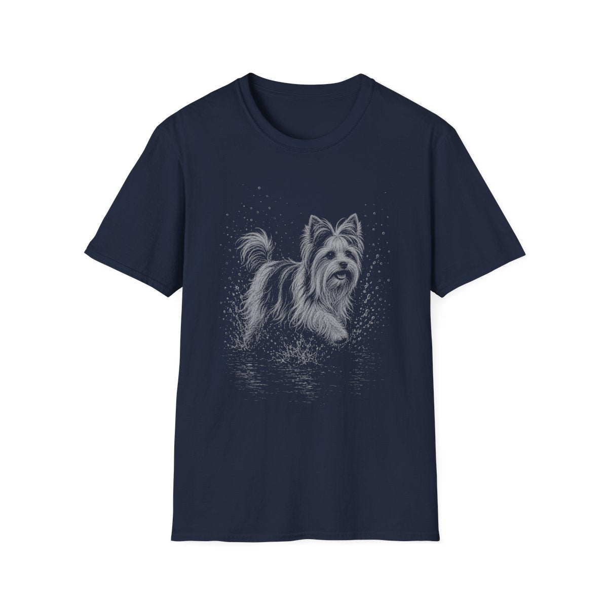 Biewer Terrier Water Run Tee - Navy
