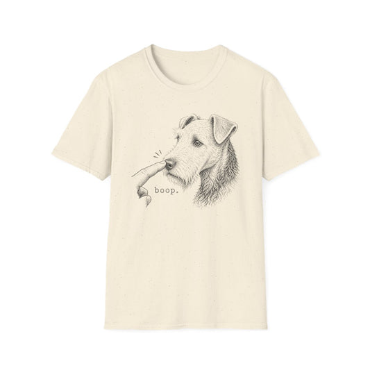 Boop Airedale Terrier Tee - Natural