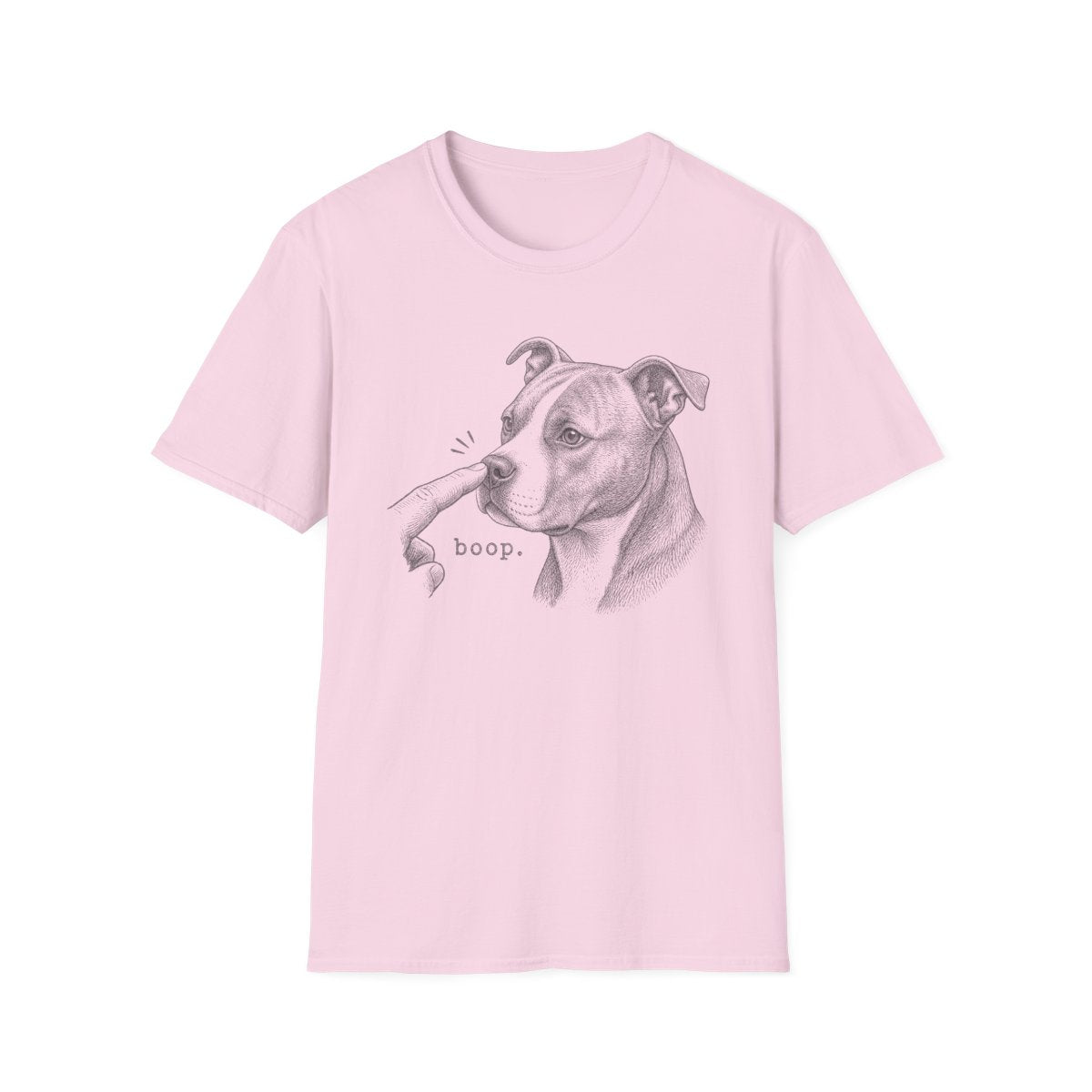 Boop American Staffordshire Terrier Tee - Light Pink