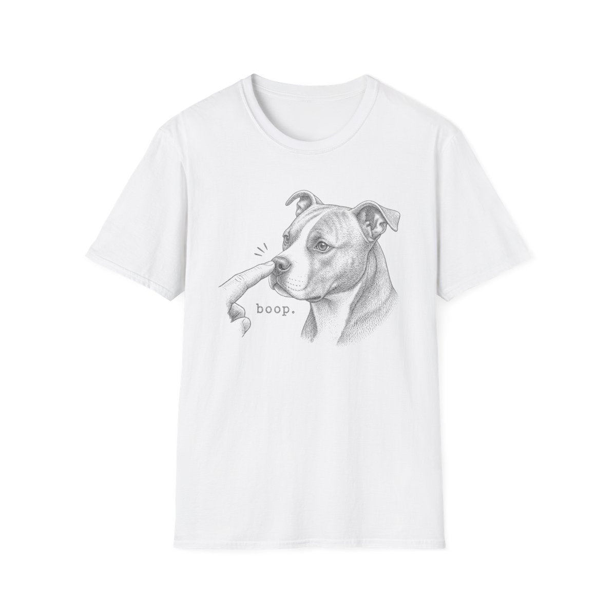 Boop American Staffordshire Terrier Tee - White