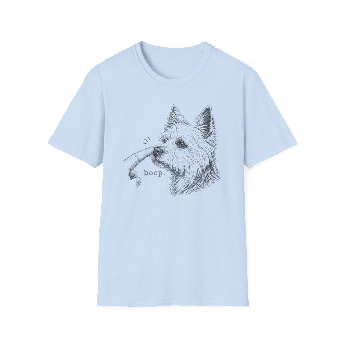 Boop Australian Terrier Tee - Light Blue