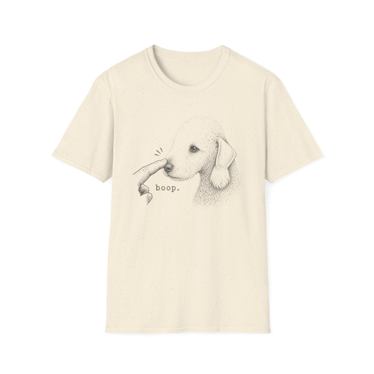 Boop Bedlington Terrier Tee - Natural