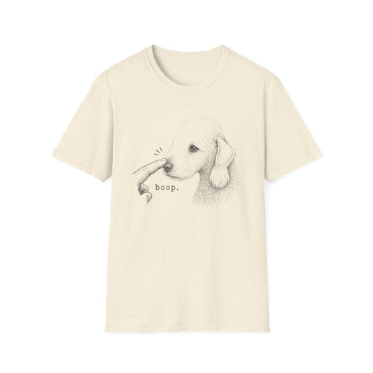 Boop Bedlington Terrier Tee - Natural