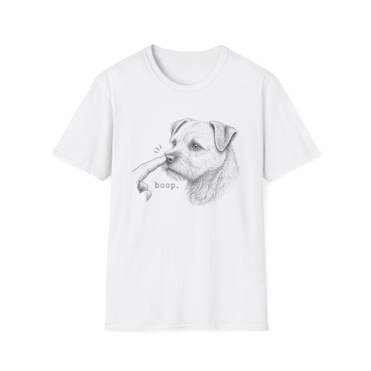 Boop Border Terrier Tee - White