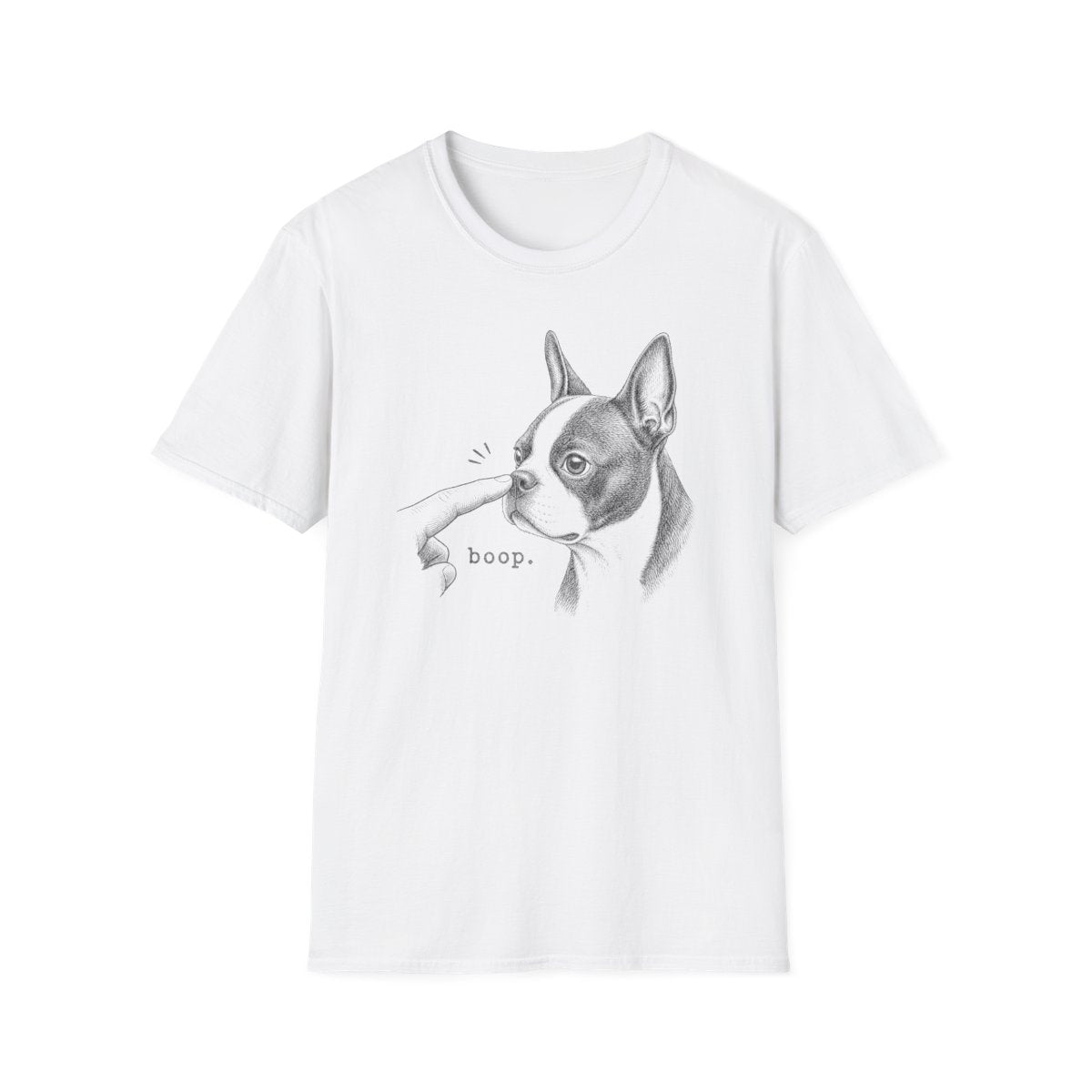 Boop Boston Terrier Tee - White