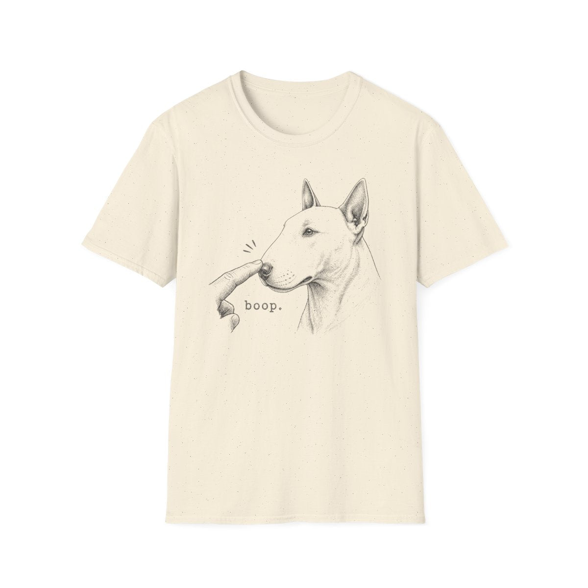 Boop Bull Terrier Tee - Natural