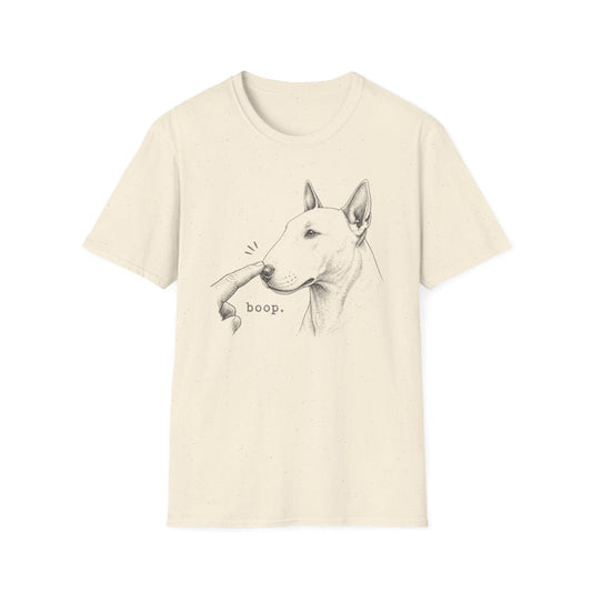 Boop Bull Terrier Tee - Natural