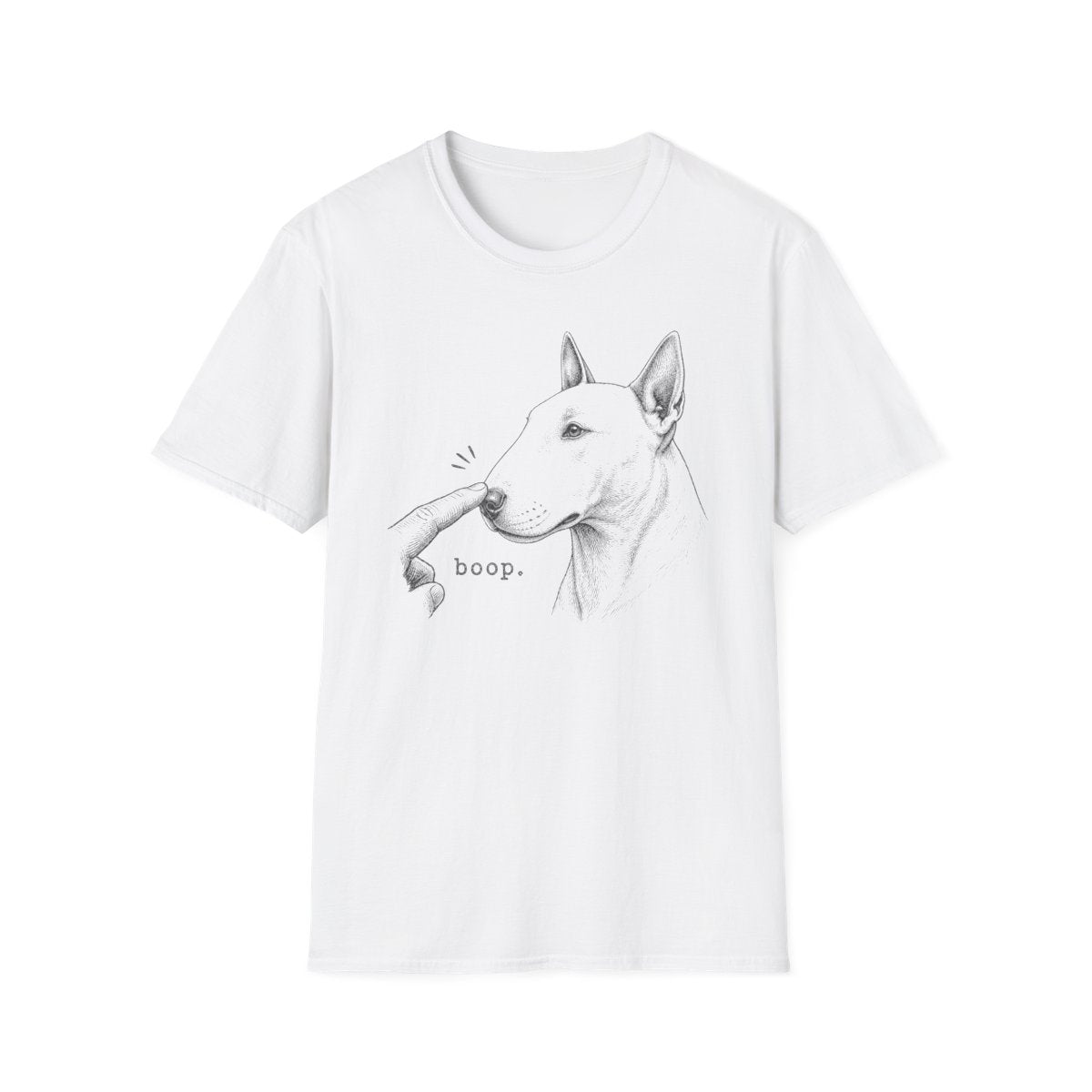 Boop Bull Terrier Tee - White