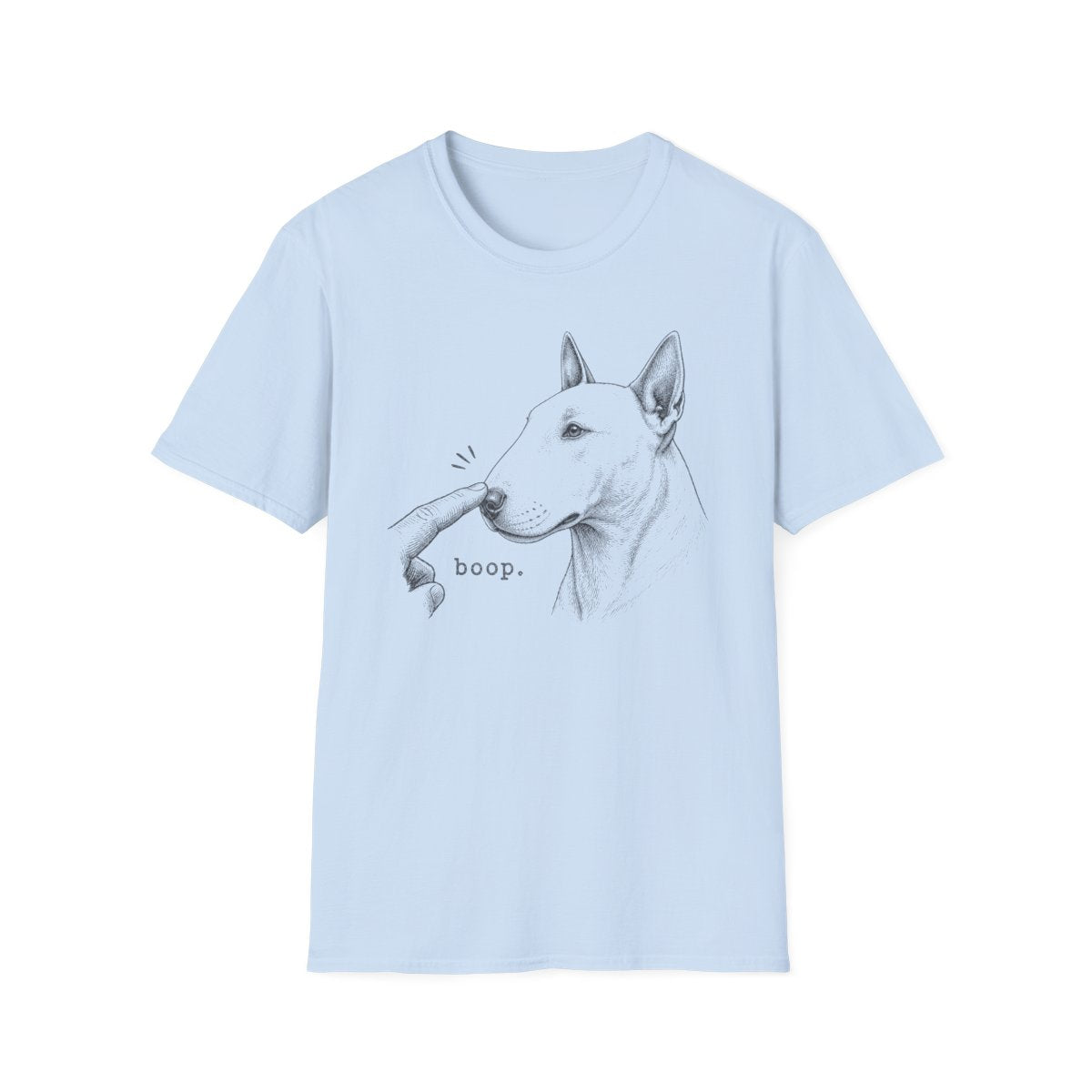 Boop Bull Terrier Tee - Light Blue