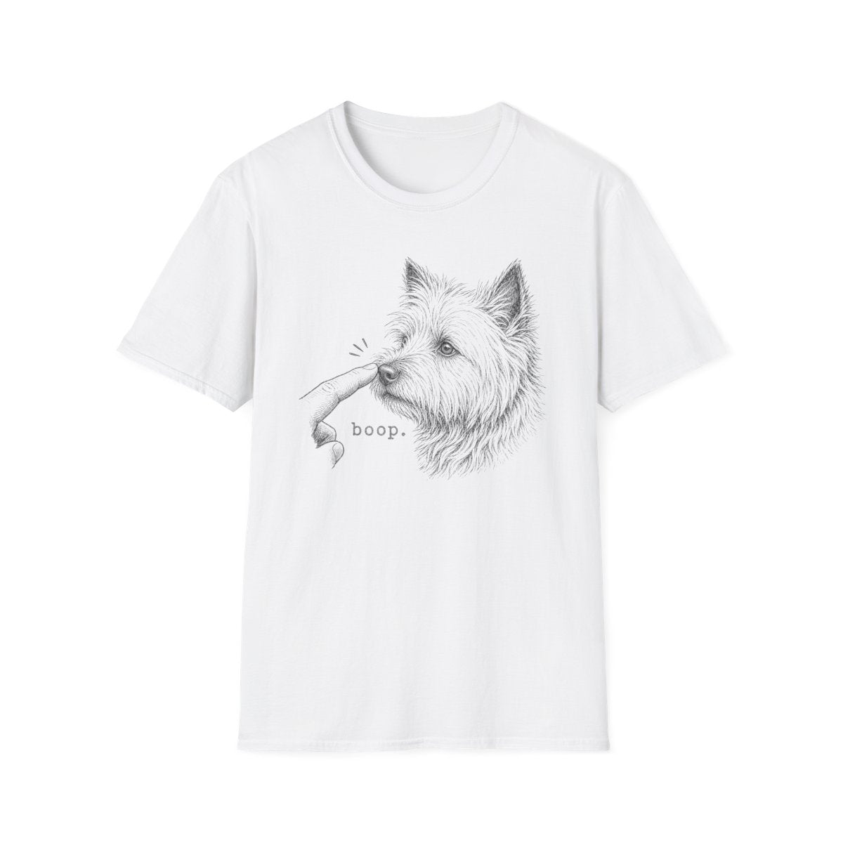 Boop Cairn Terrier Tee - White