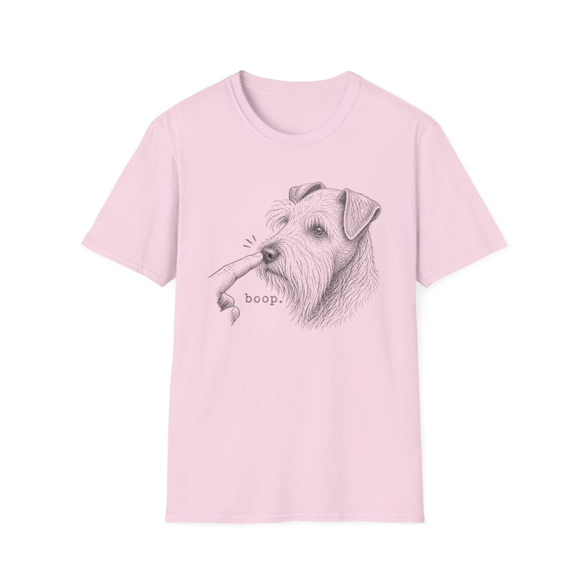 Boop Cesky Terrier Tee - Light Pink