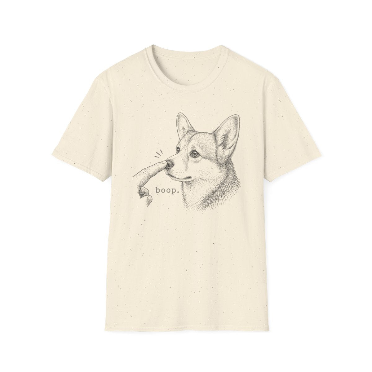 Boop Corgi Tee - Natural