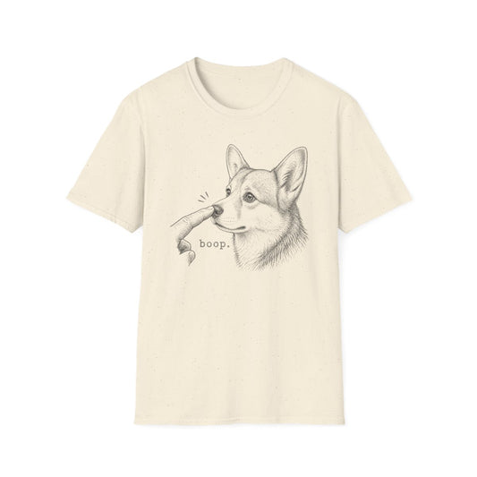 Boop Corgi Tee - Natural