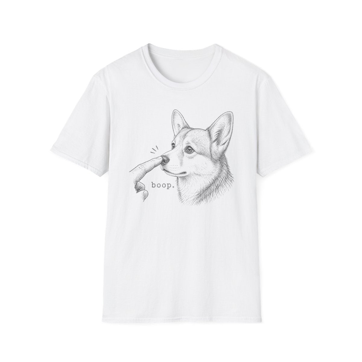 Boop Corgi Tee - White