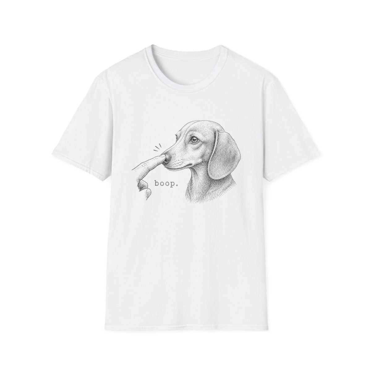 Boop Dachshund Tee - White
