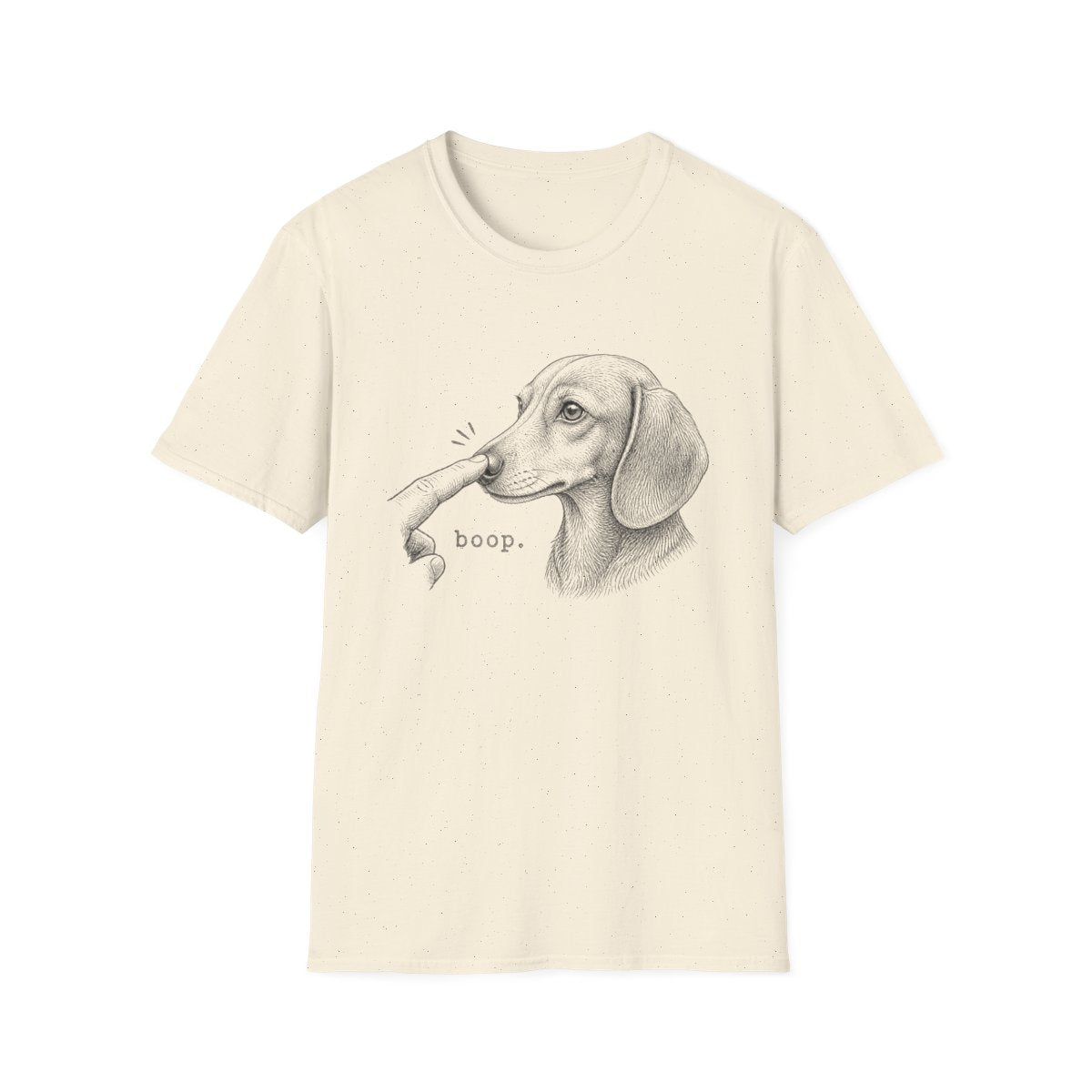 Boop Dachshund Tee - Natural
