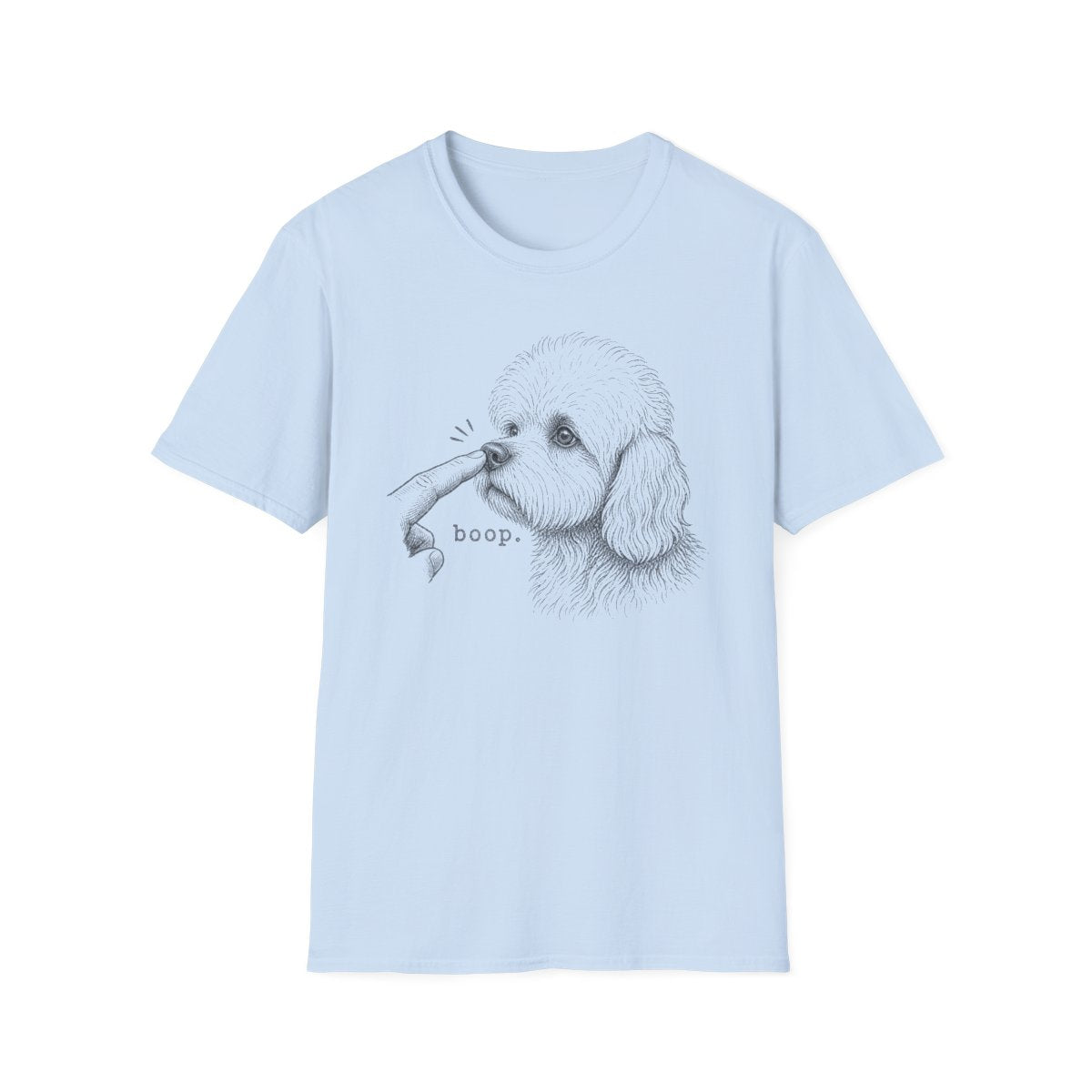 Boop Dandie Dinmont Terrier Tee - Light Blue