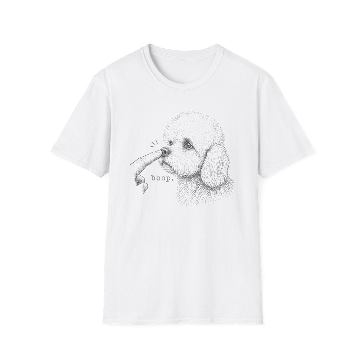 Boop Dandie Dinmont Terrier Tee - White