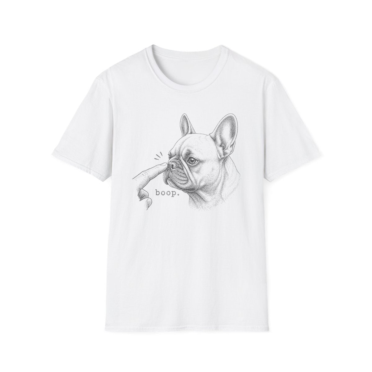 Boop French Bulldog Tee - White