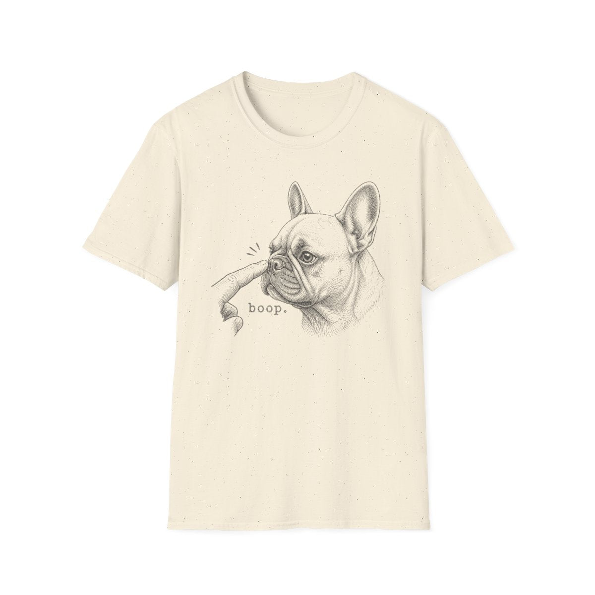 Boop French Bulldog Tee - Natural