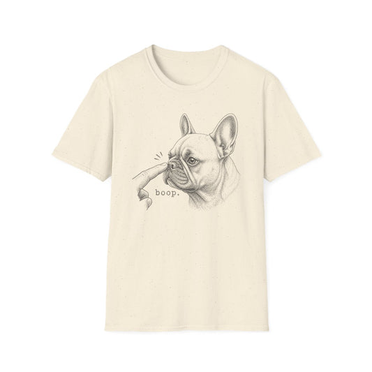 Boop French Bulldog Tee - Natural