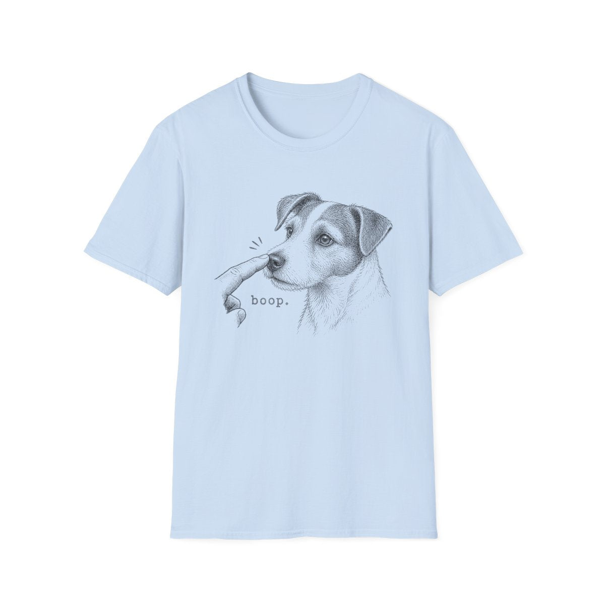 Boop Jack Russell Terrier Tee - Light Blue