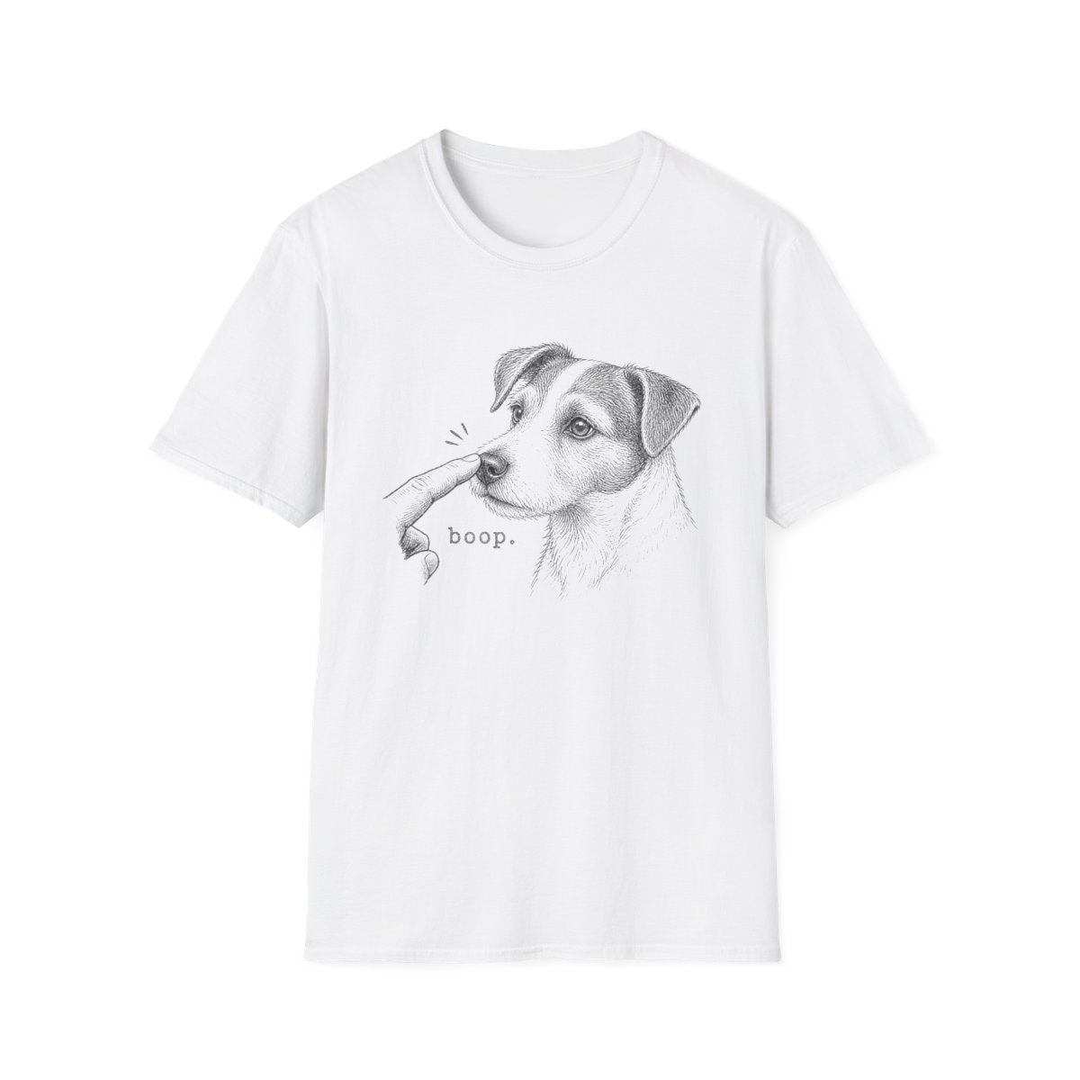 Boop Jack Russell Terrier Tee - White
