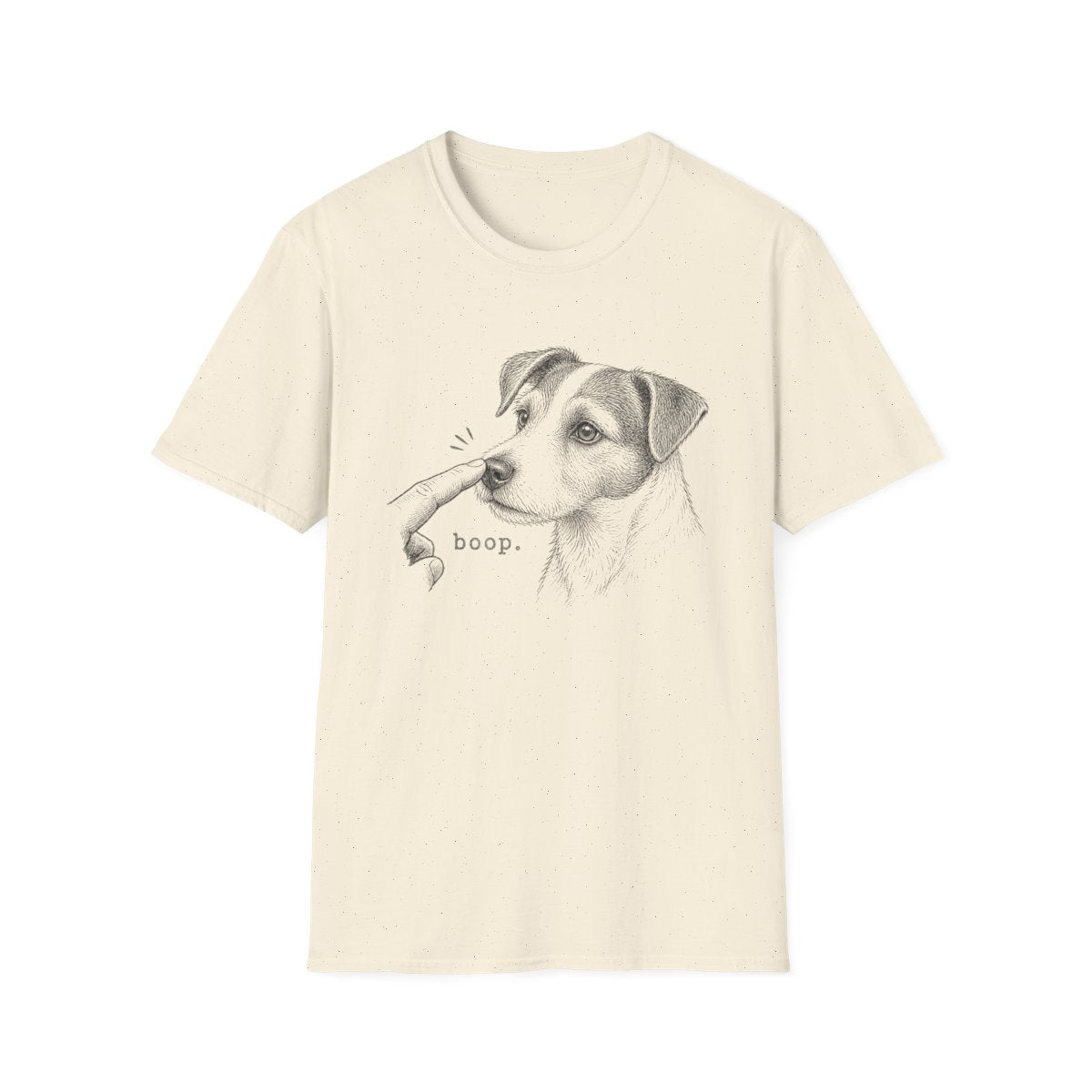 Boop Jack Russell Terrier Tee - Natural
