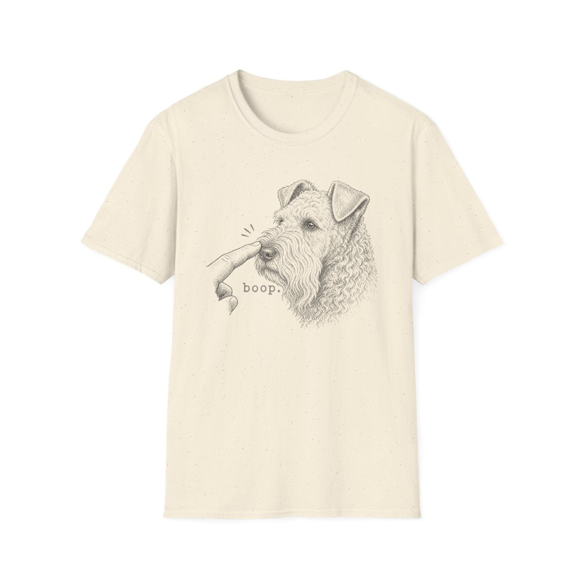Boop Kerry Blue Terrier Tee - Natural
