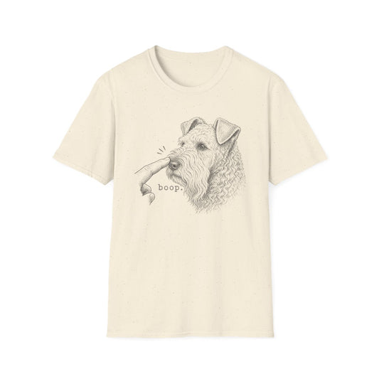 Boop Kerry Blue Terrier Tee - Natural